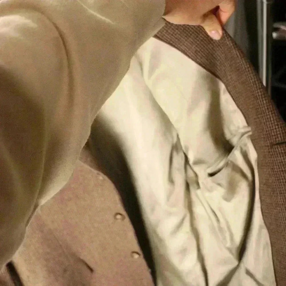 Sports jacket blazer, 100% wool made in the USA, Brown heather mens - Picture 6 of 15